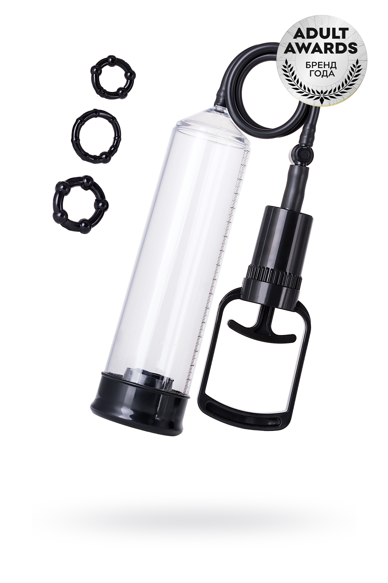 Помпа вакуумная  TOYFA A-Toys, Прозрачная, 23,5 см, Ø 6