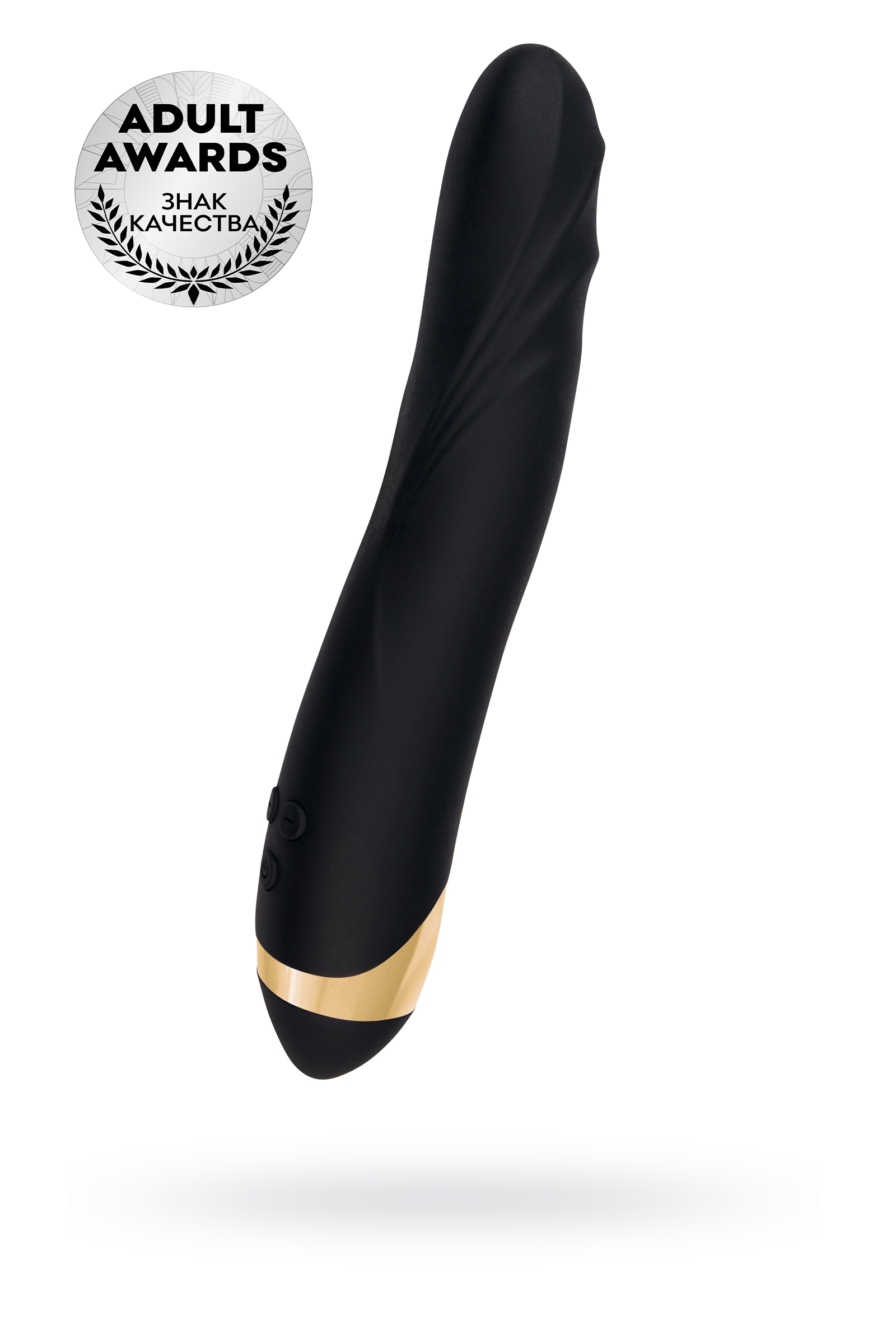 Вибратор  WANAME D-SPLASH STORM, силикон, черный, 22,5 см