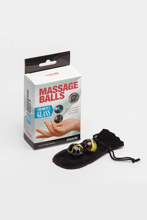 Шарики вагинальные массажные стекло
