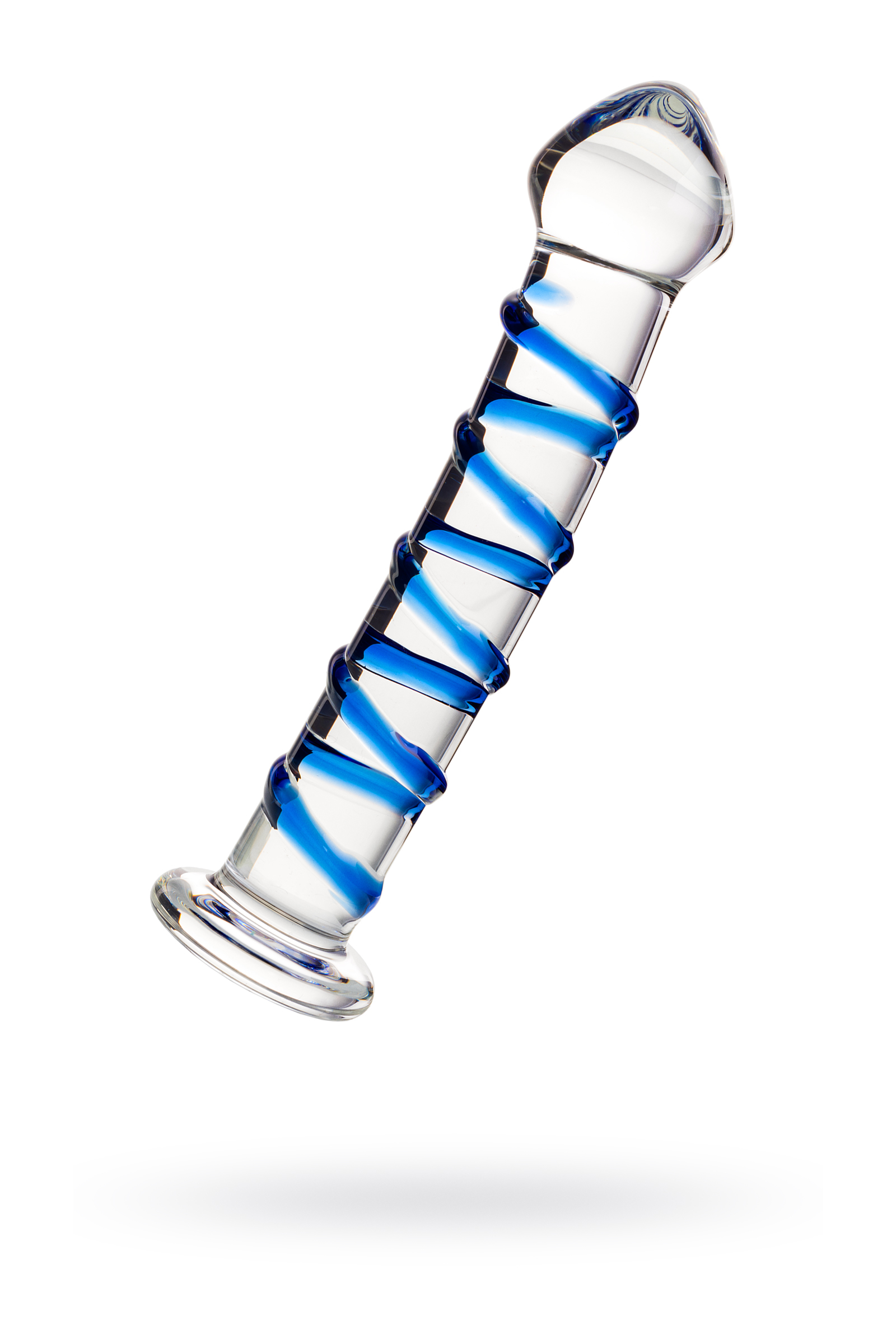 Фаллоимитатор Sexus Glass,стекло, прозрачный, 17 см