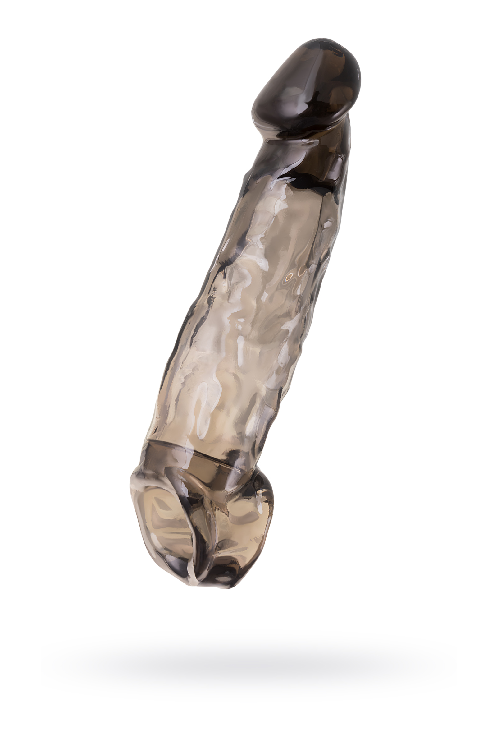 Насадка на пенис TOYFA XLover, черная, 19,5 см