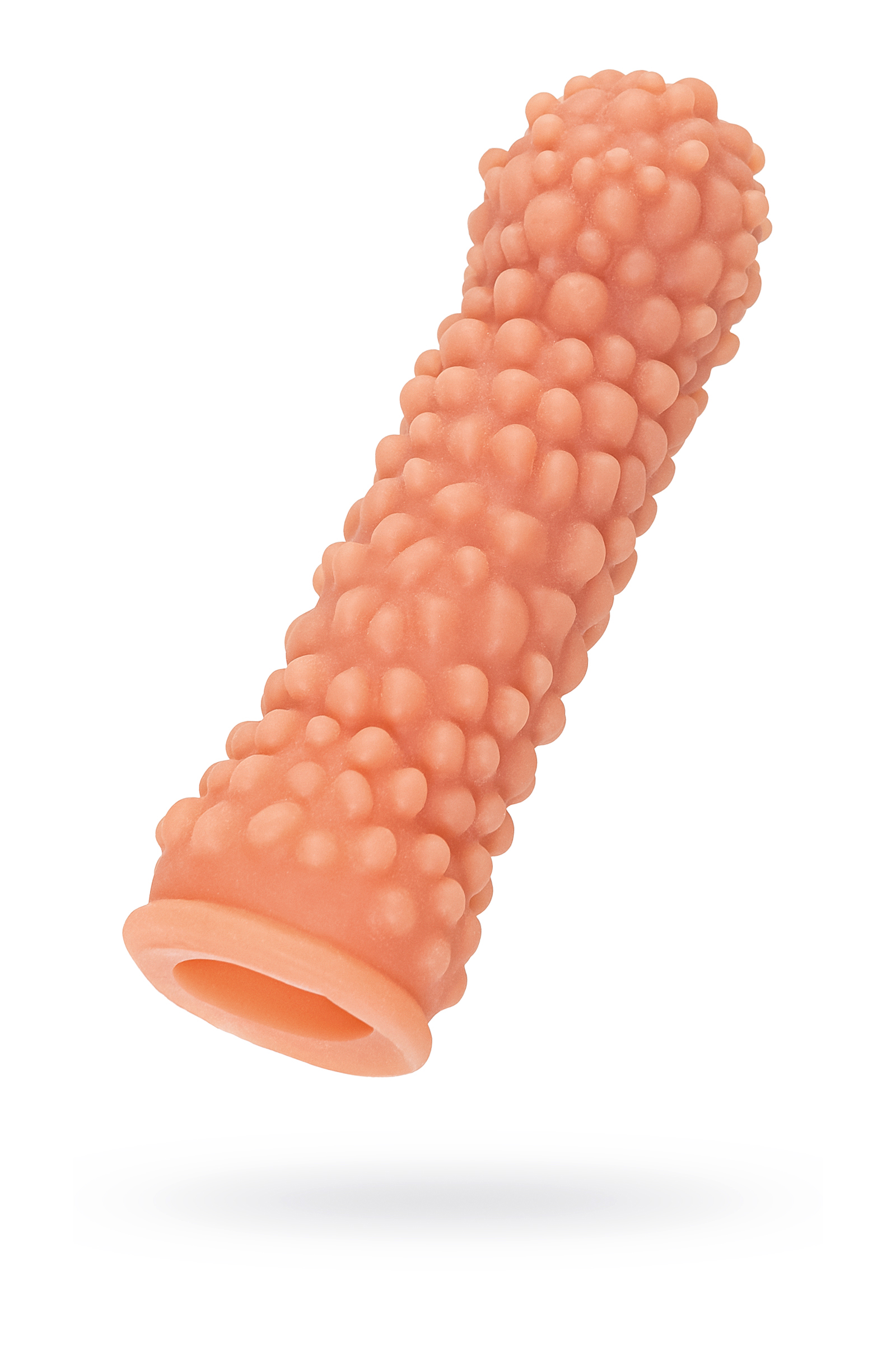 Насадка KOKOS реалистичная с дополнительной стимуляцией, TPE,телесная, 16,5 см, Ø 4,5