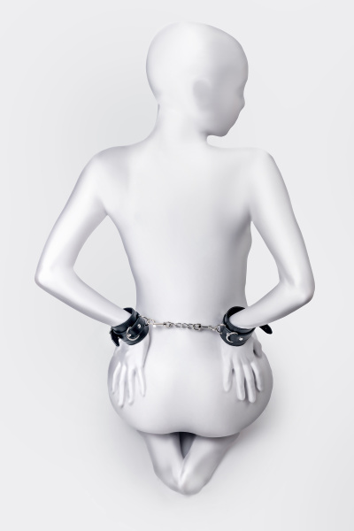 Наручники Anonymo.PU кожа, черные