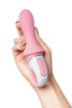 Нереалистичный вибратор Satisfyer Air Pump Booty 5, розовый, 15 см