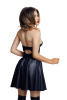 Платье Glossy Marisa из материала Wetlook, черное, L