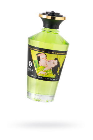 Массажное масло возбуждающее Shunga Полночный щербет,  натуральное 100 мл