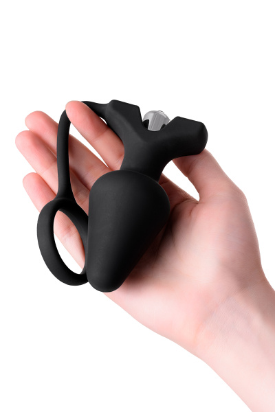 Вибровтулка анальная с кольцом Erotist, 9 СМ, Ø 3,7
