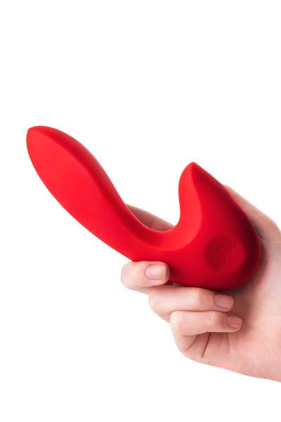 Нереалистичный вибратор Sense Max, красный, 16 см, Ø 3,4