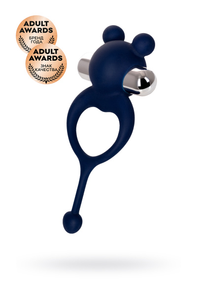 Виброкольцо с хвостиком  JOS MICKEY, синий, 12,5 см