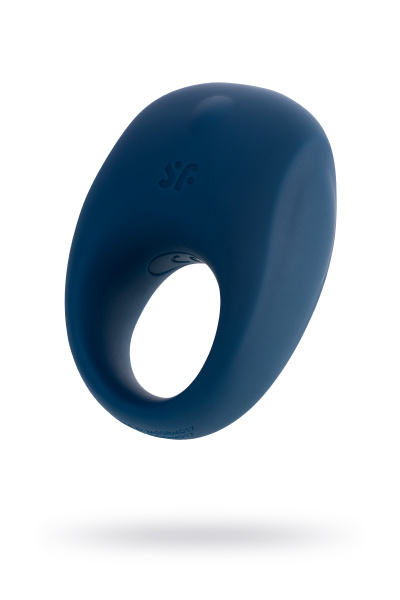 Эрекционное кольцо на пенис Satisfyer Strong, силикон,  синий 7 см 