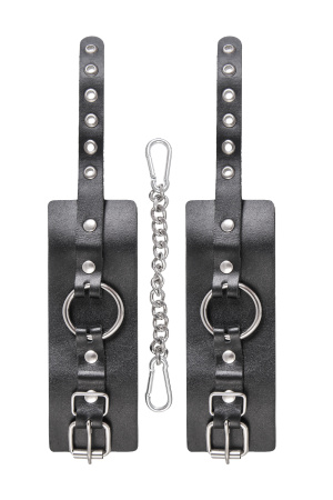 Наручники Pecado BDSM, из толстой кожи с люверсами