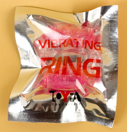 Эрекционное кольцо на пенис с двойной вибрацией, TOYFA,