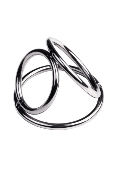 Бондаж для пениса,TOYFA Metal, металл,серебристое, 3,5 см