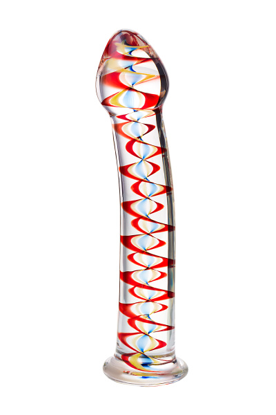 Фаллоимитатор Sexus Glass,стекло, прозрачный, 18 см