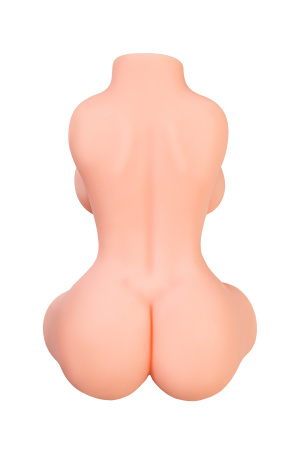 Мастурбатор реалистичный в форме женского тела, с 2 любовными входами, ТPE, телесный, 2,5 кг (в бело