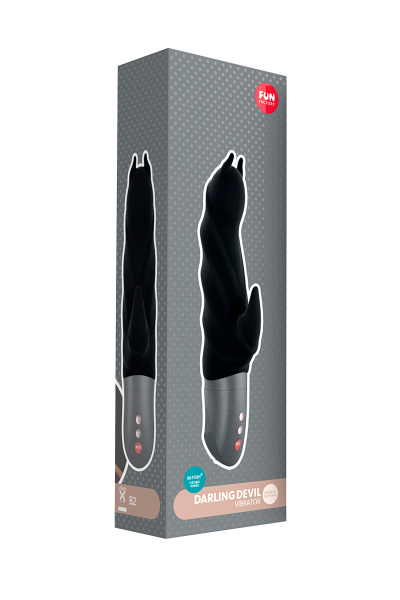Вибратор Fun  Factory  DARLING DEVIL BATTERY, силикон, черный, 20,5 см
