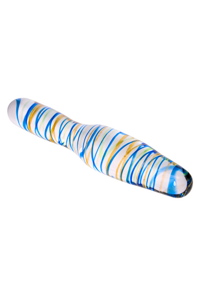 Фаллоимитатор Sexus Glass,стекло,цветной,16см