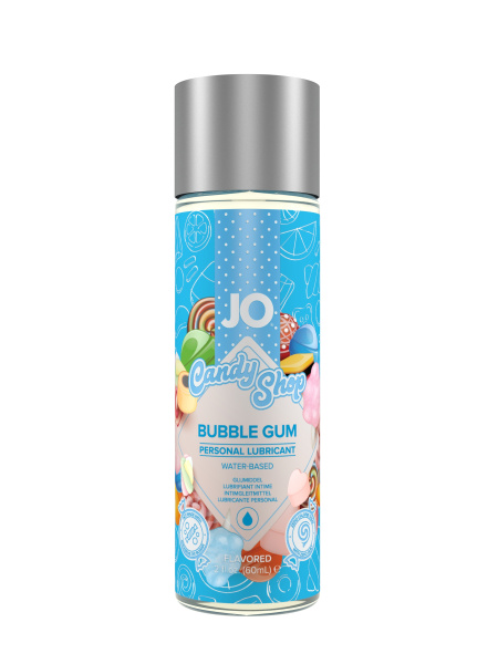 Съедобный лубрикант со вкусом "Бабл Гам" JO H2O Candy Shop Bubble Gum, 60 мл