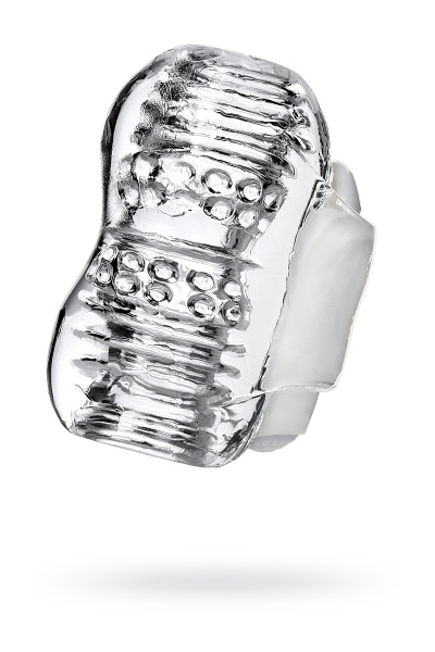 Мастурбатор нереалистичный TOYFA Lingam  Khani, прозрачный, 9 см