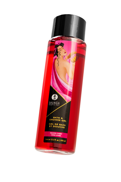 Гель для ванны и душа Shunga «Морозная вишня», съедобный, на водной основе, 370 мл